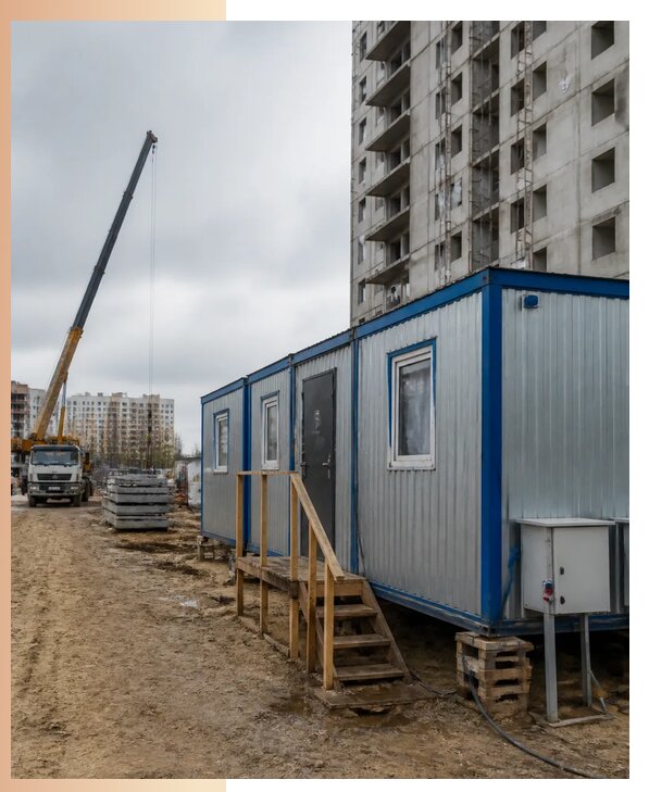 Аренда строительных вагончиков для рабочих в Славгороде