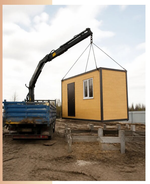 Доставка бытовок и блок-контейнеров заказчикам в Славгороде
